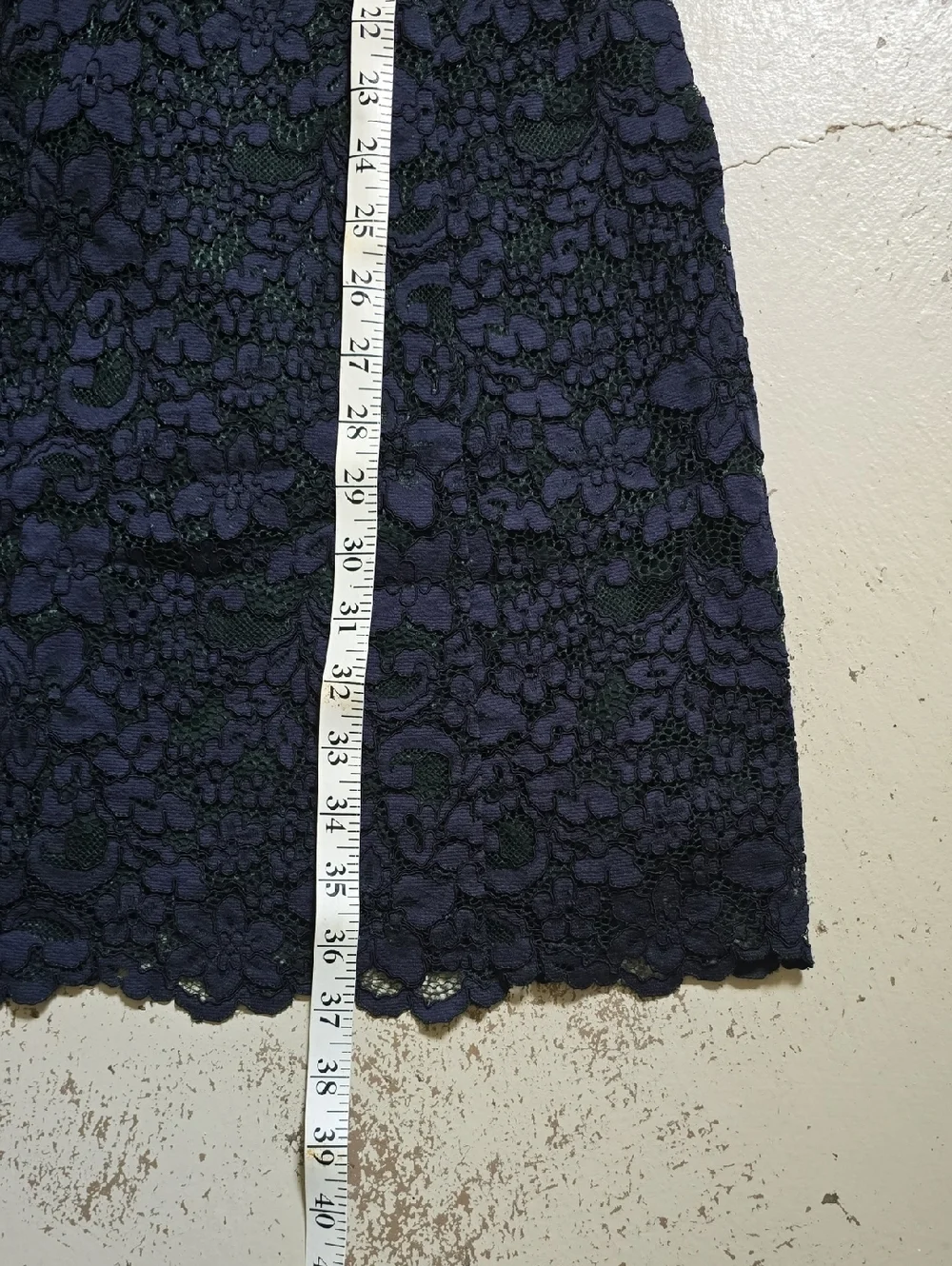 Tory Burch Blue Green Lace Sheath Cocktail Boho Dress Size 12